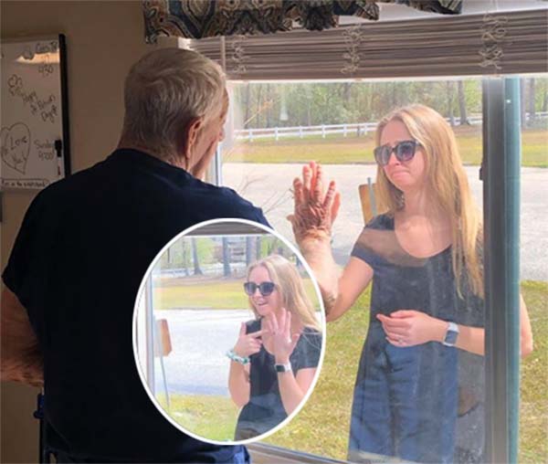 Coronavirus Fails to Stop Magical Moment Between NC Woman and Her Grandpa