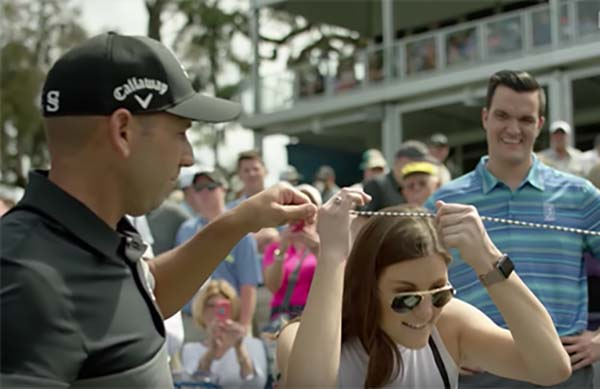 Sergio Garcia Helps Fan With Marriage Proposal at The Players Championship