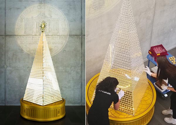 Europe's Most Expensive Christmas Tree Glistens With 2,018 Solid Gold Coins