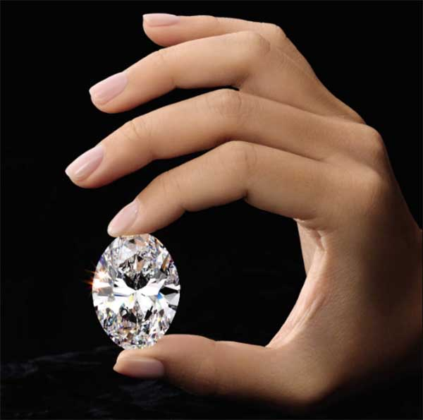 Perfect 88.22 Carat Oval Diamond to Headline Sotheby s